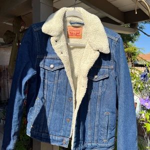 Levi Teddy Blue Jean Jacket : L